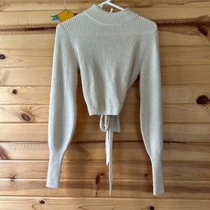 Reformation mock neck sweater